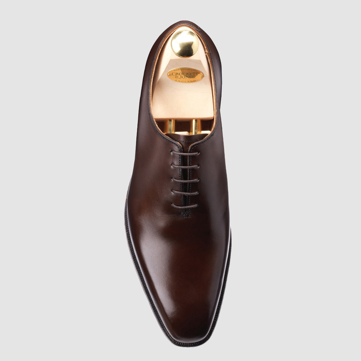 Alex Dark Brown Burnished Calf, Leather sole