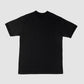 11oz Cotton Knit Crew Neck Short Sleeved T-Shirt - Black
