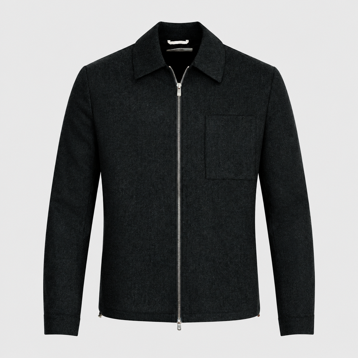 Wool Cashmere Full Zip Jacket