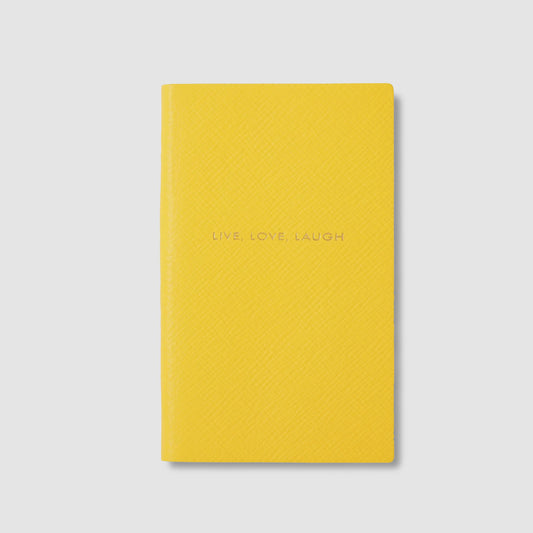 Live, Love, Laugh Panama Notebook Lemon