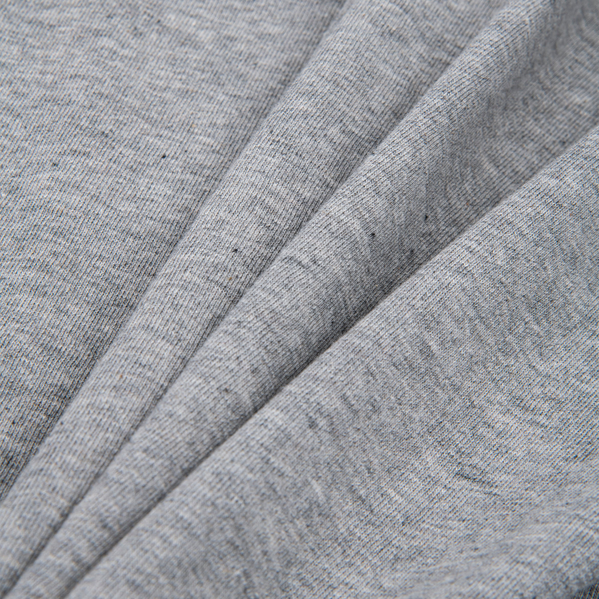 1950s Short Sleeve Crew Neck T-Shirt - Grey Melange