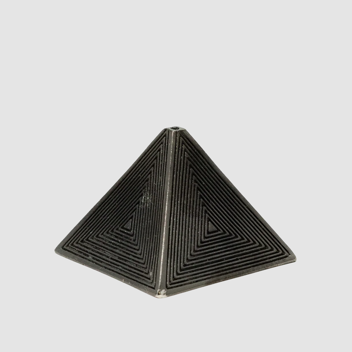 Incense Holder - Metal Black Pyramid
