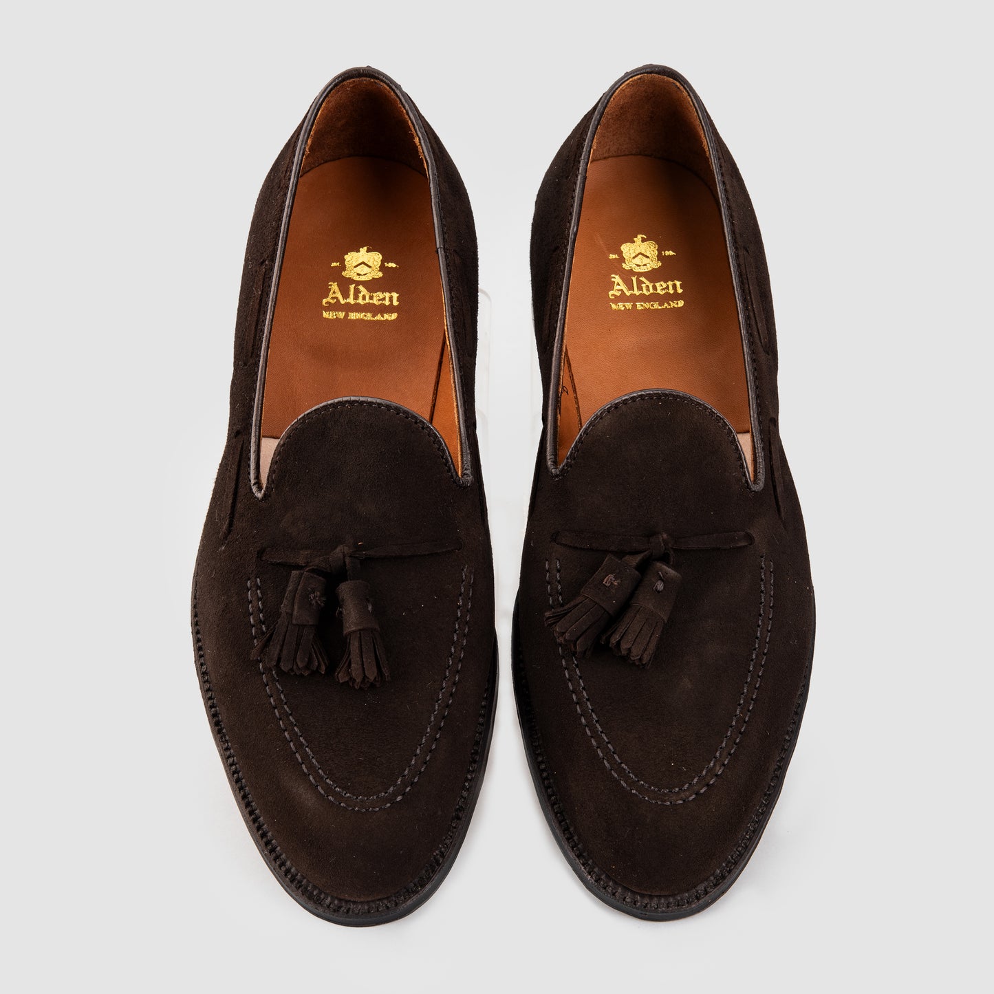 Tassel Loafer Brown Suede 666