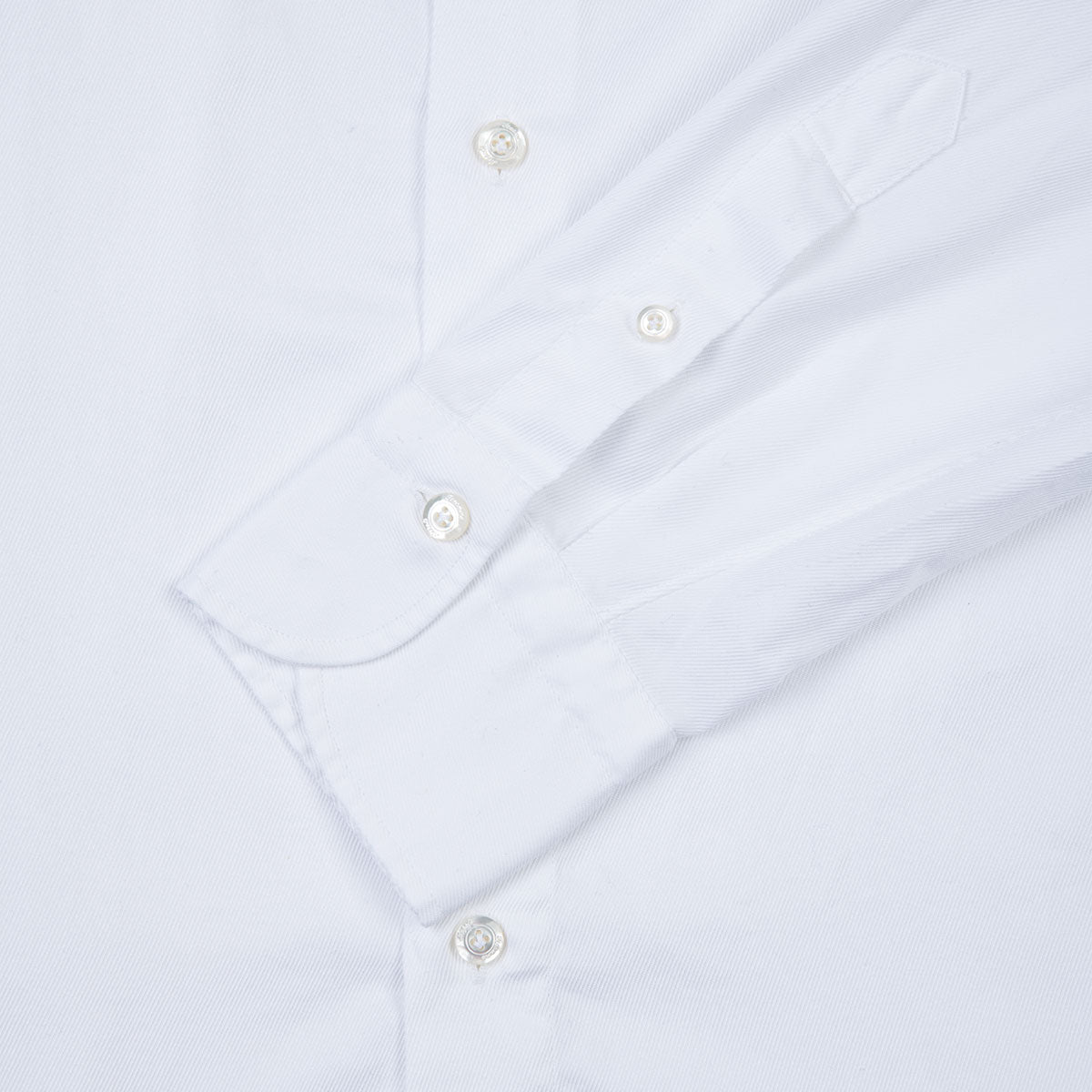 Enzymed Washed Napoli fit Luigi Collar Shirt - White