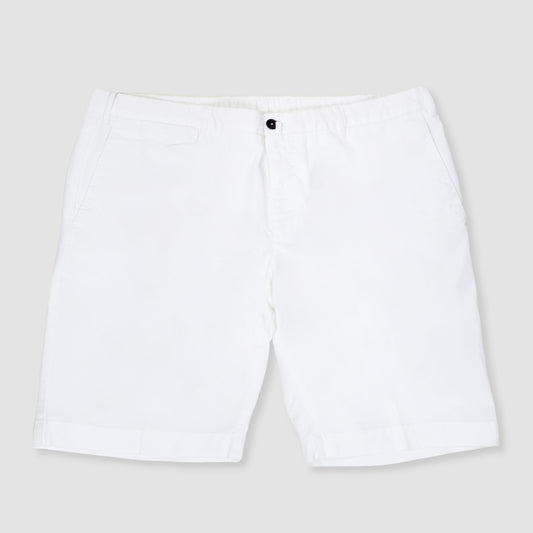 Shorts in Lighweight Stretch Cotton White