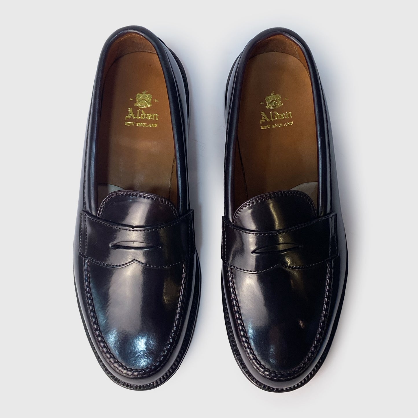 Leisure Handsewn Penny Loafer Color 8 Shell Cordovan 986