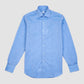 Silver Deer Acqua Blue Carlo Riva Cotton Linen Double Shirt