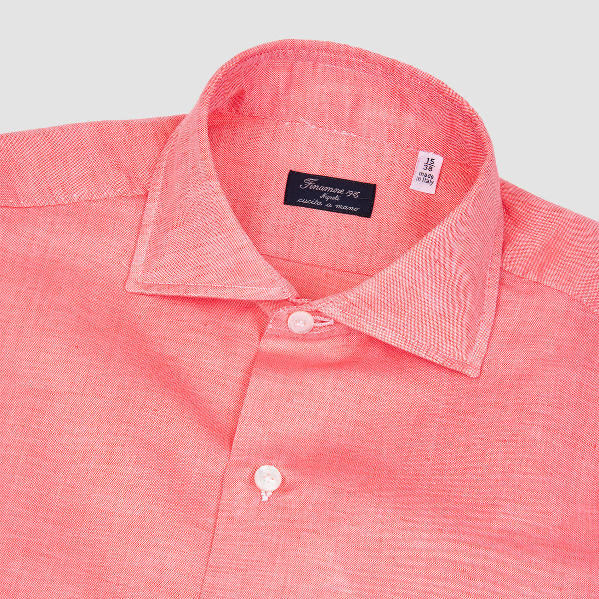 Carlo Riva Cotton Linen Napoli Fit Sportshirt - Red