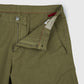 Cotton Linen Bermuda Shorts - Army Green