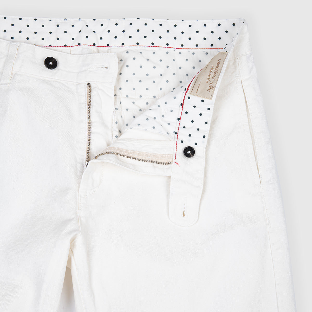 Cotton Linen Trousers - White