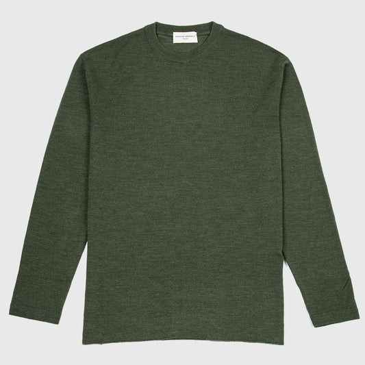 Reggie Sweater Italian Cupro Wool - Olive