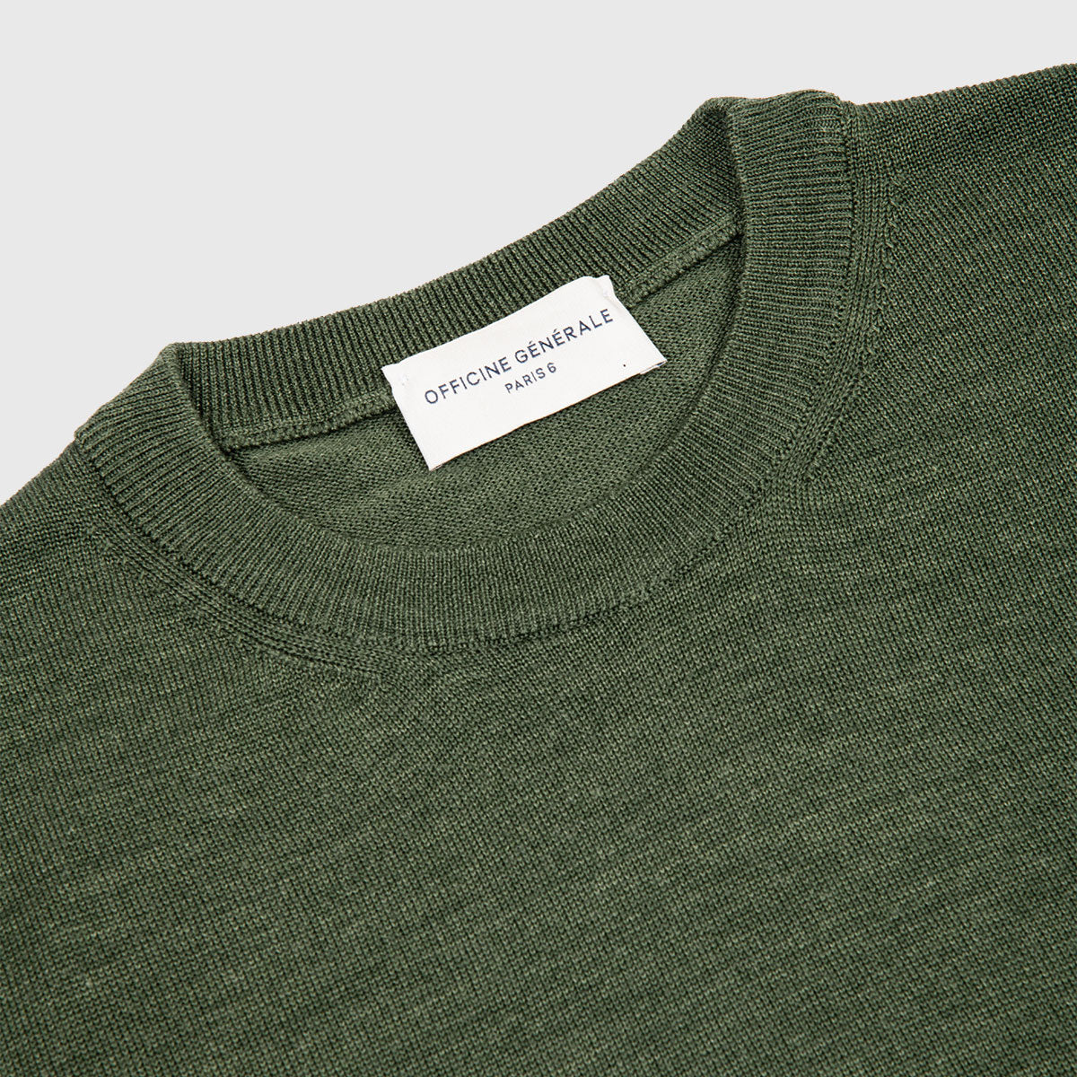 Reggie Sweater Italian Cupro Wool - Olive