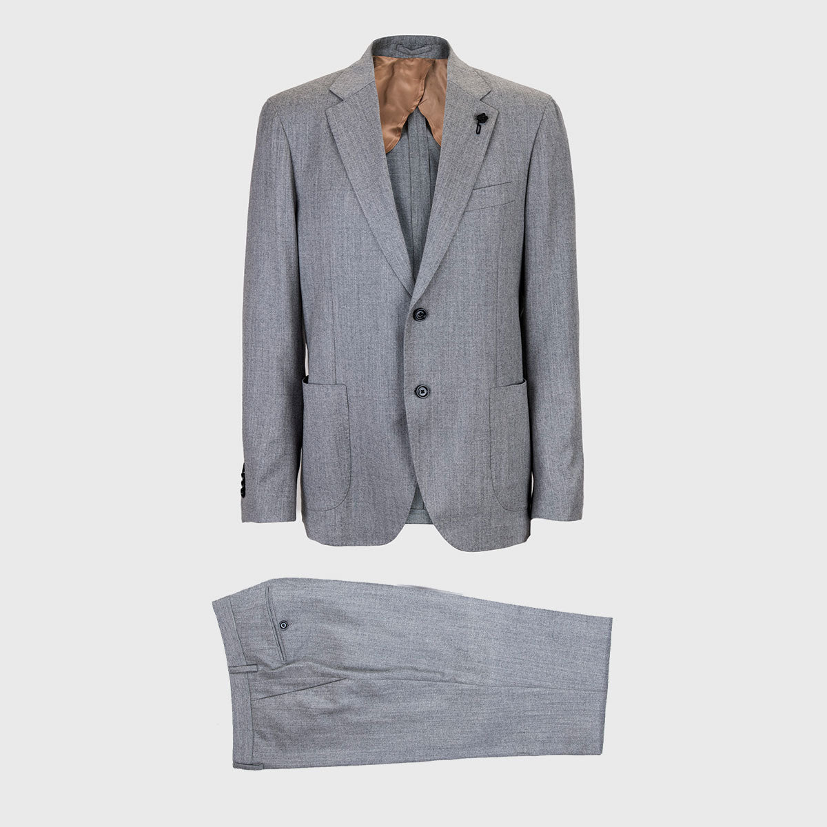 Cashmere Wool Suit - Light Grey