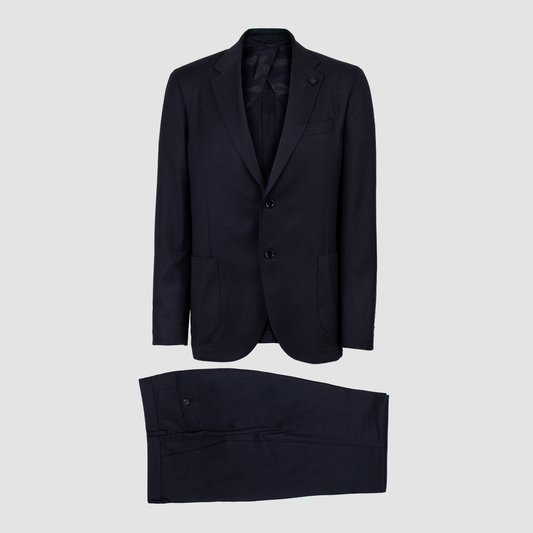 Cashmere Wool Suit - Navy