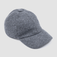 Cashmere Baseball Hat - Dark Grey
