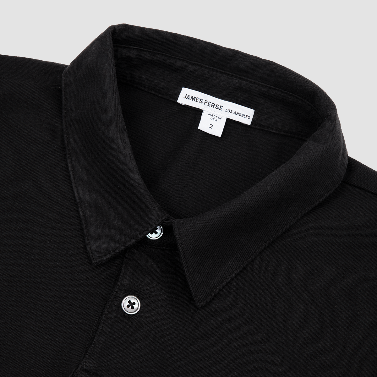 Sueded Jersey Rugby Polo Black