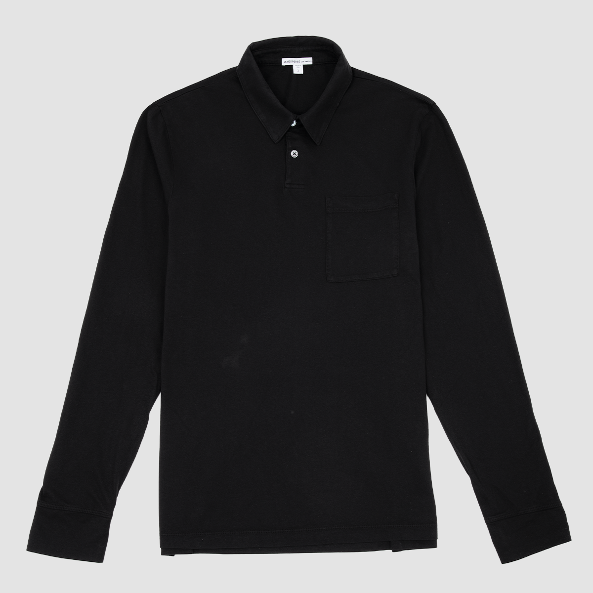 Sueded Jersey Rugby Polo - Black