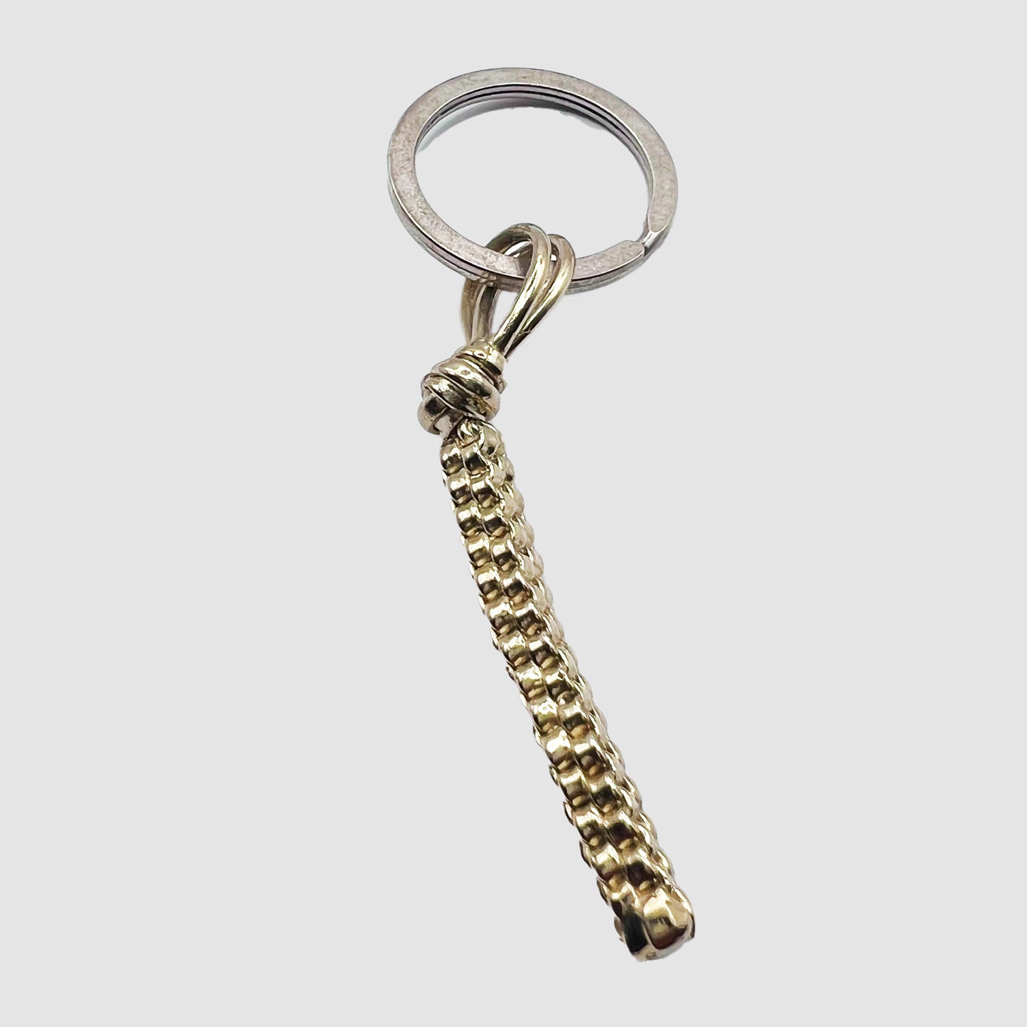 Scoubidou .925 Gold Vermeil Keychain