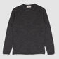 Long Sleeve t-Shirt Double Face Felted Wool - Light Heather Grey