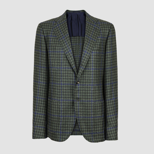 Cashmere Overcheck Jacket