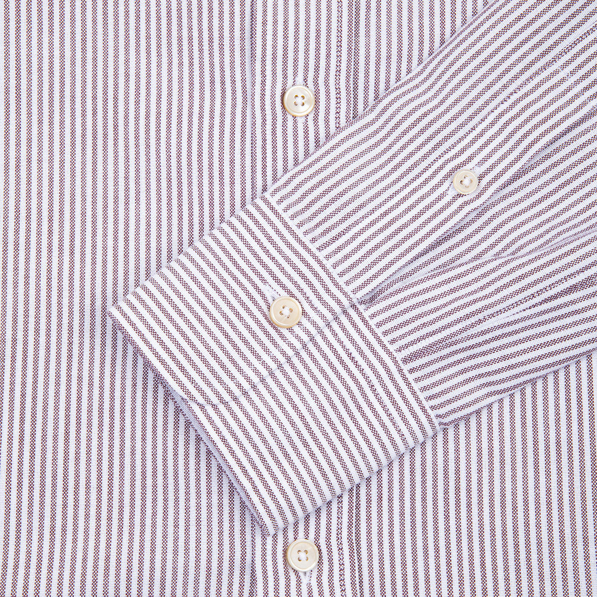 Brown Stripe Button Down Shirt