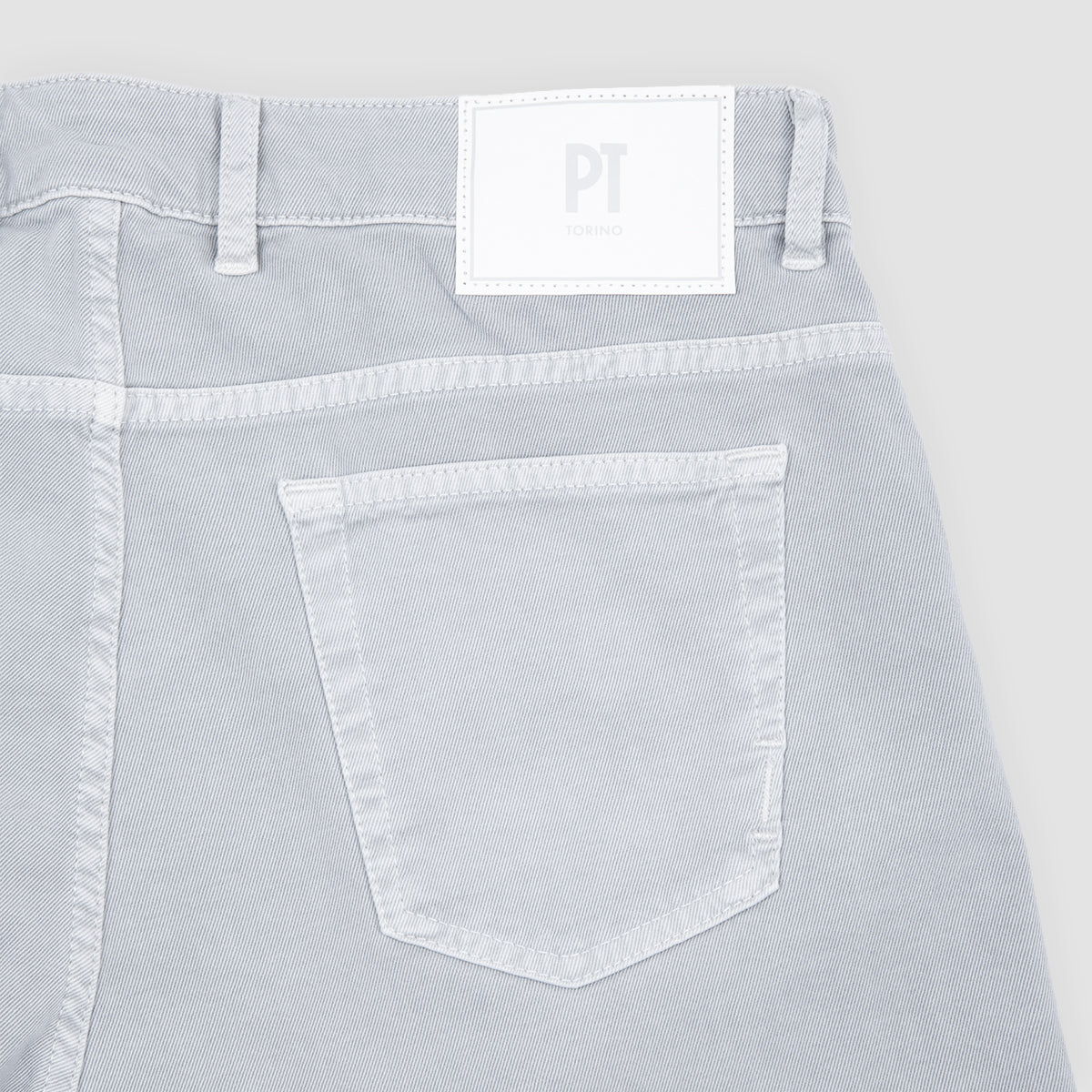 5 Pocket Trousers Cotton Cashmere Stretch Drill - Y214 Grey