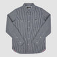 8oz Herringbone Hickory Stripe Work Shirt - Indigo