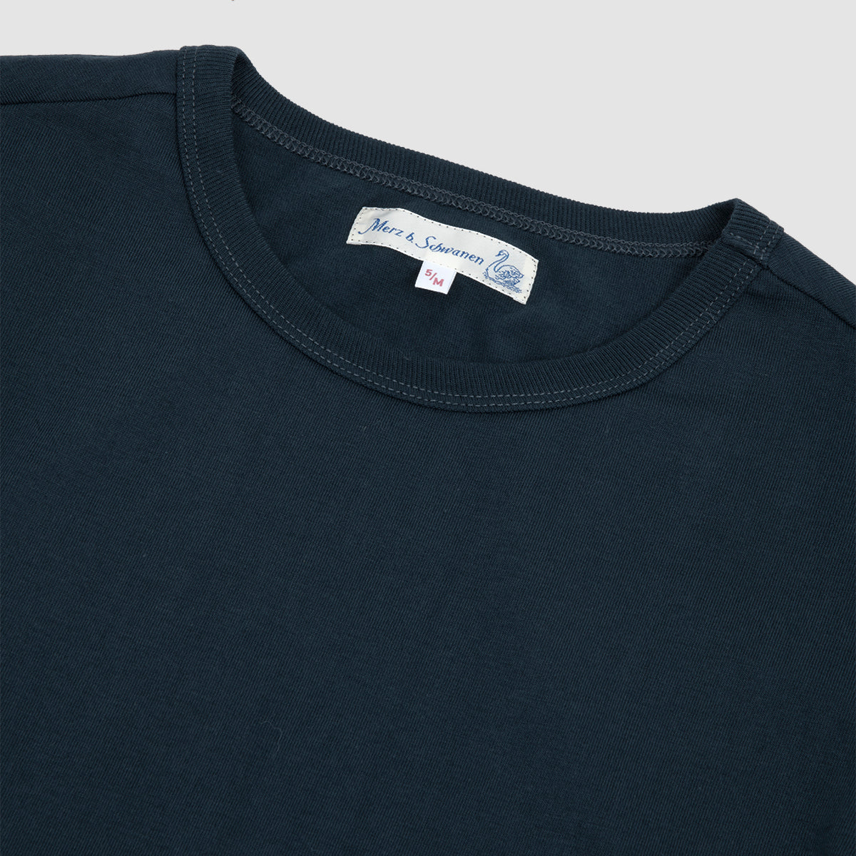 1950s Short Sleeve Crew Neck T-Shirt - Mineral Blue