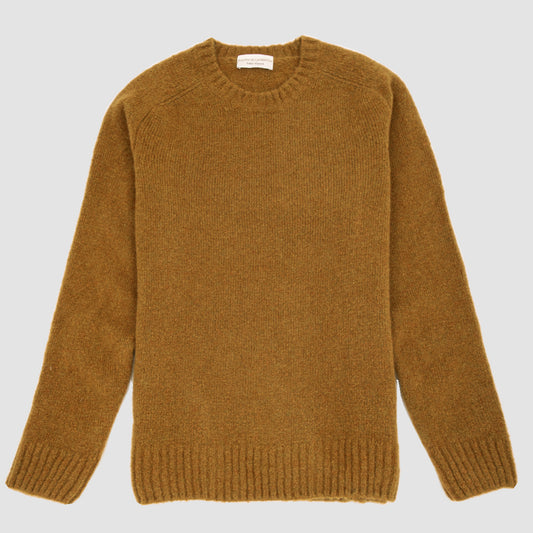 Crew Neck Sweater Alpaca Wool - Rust