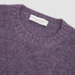 Crew Neck Sweater Alpaca Wool - Purple