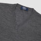 Wool V-Neck Sweater Dark Grey