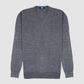 Wool V Neck Sweater Dark Grey