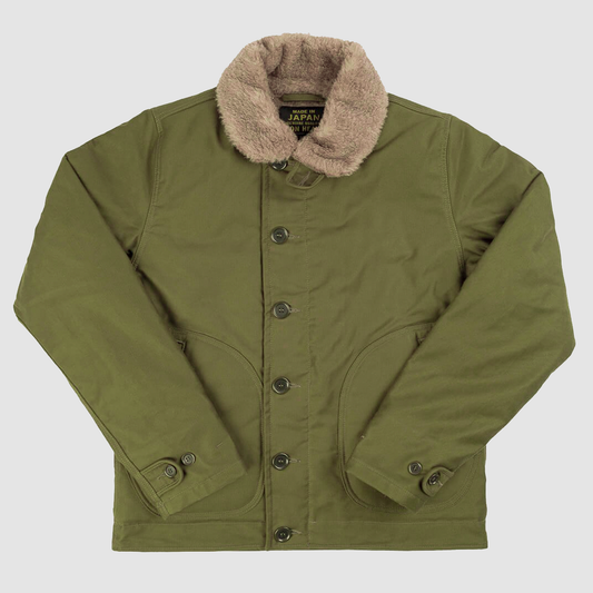Whipcord N1 Deck Jacket  Olive Drab Green