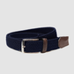 Classic Elasticated Woven Belt Navy Blue