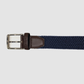 Classic Elasticated Woven Belt Navy Blue