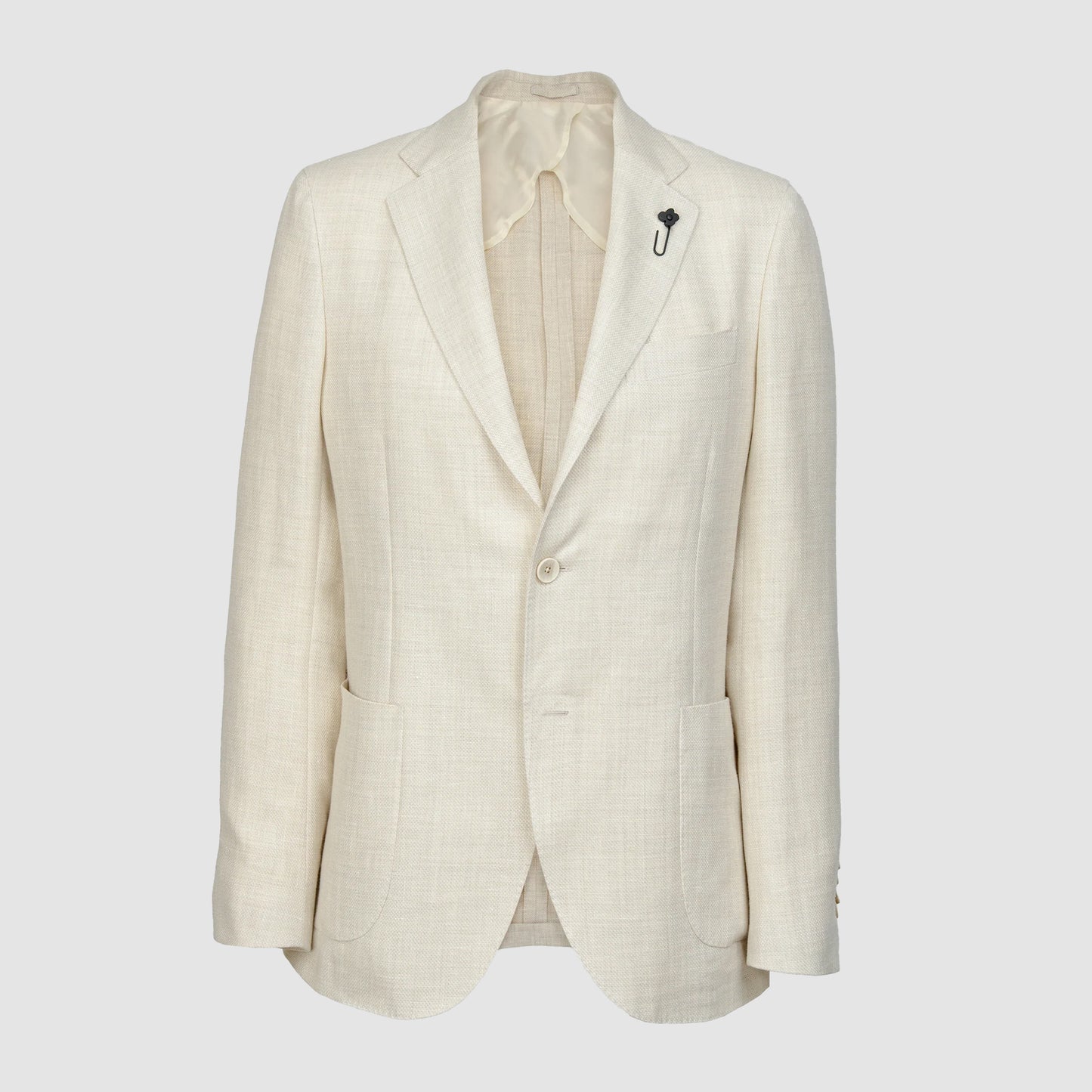 Solid Wool Linen Single Breasted Jacket