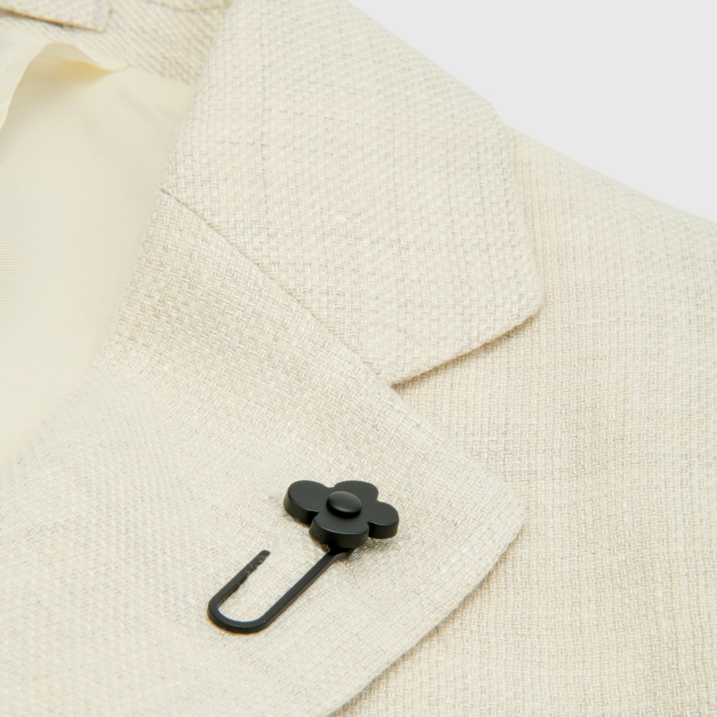 Solid Wool Linen Single Breasted Jacket