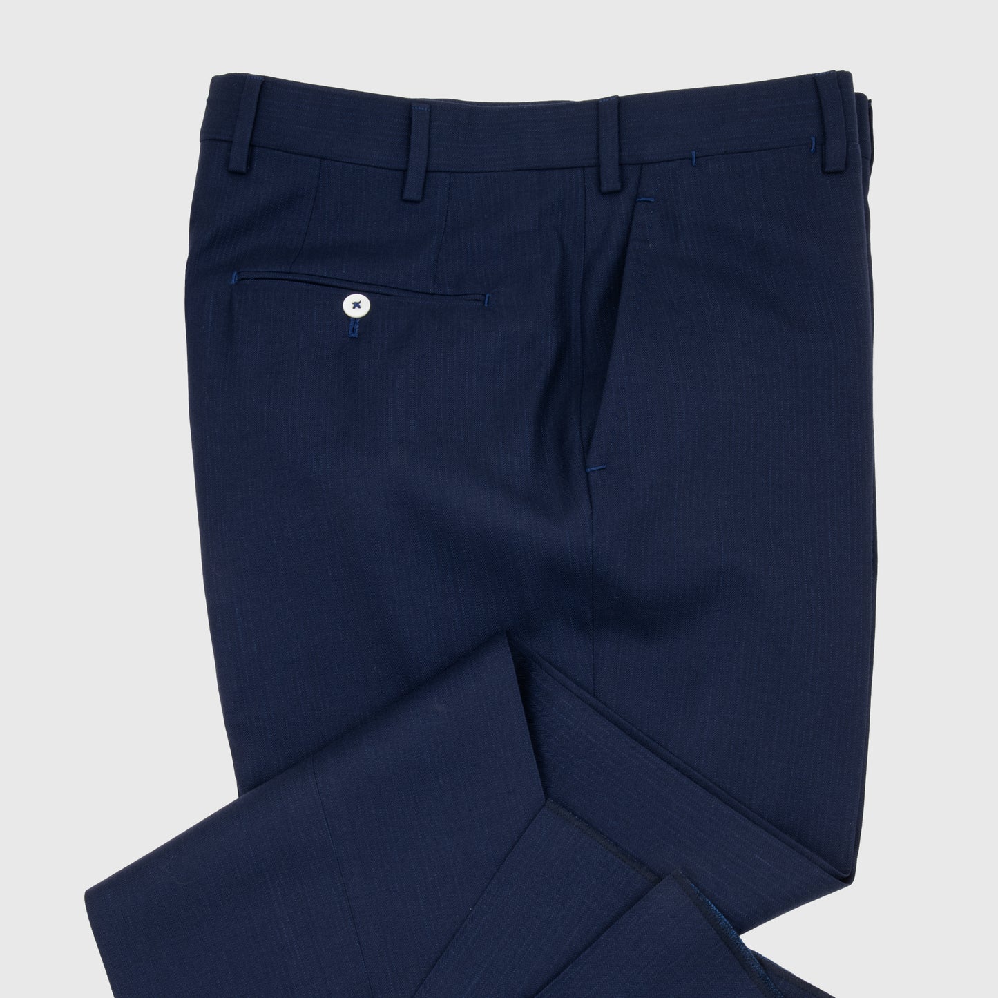 Capri Double Breasted Super 160`s Naples Blue Hounstooth Suit Naples Blue