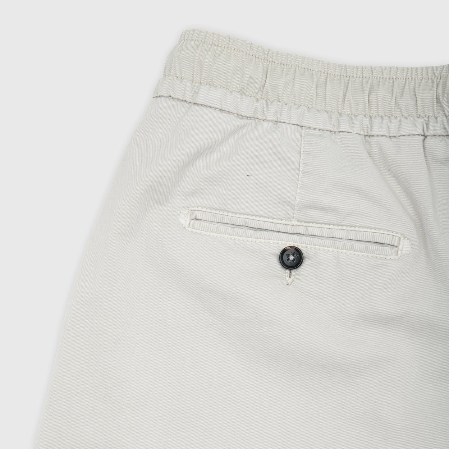 Gabardine Comfort Cotton Drawstring Trousers Beige