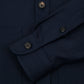 The Overshirt in Lightweight Wool and Cashmere Navy