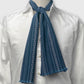 Line Pattern Scarf 100% Silk  Light Blue & White