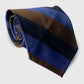 Brown Blue and Navy Striped Tie - 8.5cm