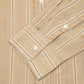 EMORY Stripped Cotton Shirt Khaki/Ecru/Grey