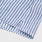 GASTON Striped Shirt Italian Linen Hemp Dark Navy/White
