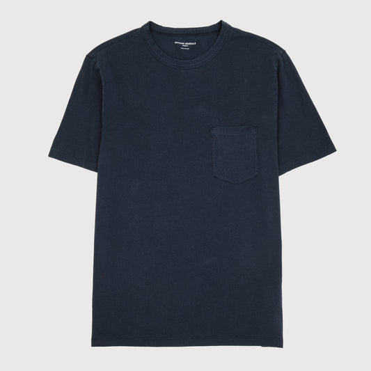 T Shirt With Pocket in LYOCELL and Cotton Night Sky