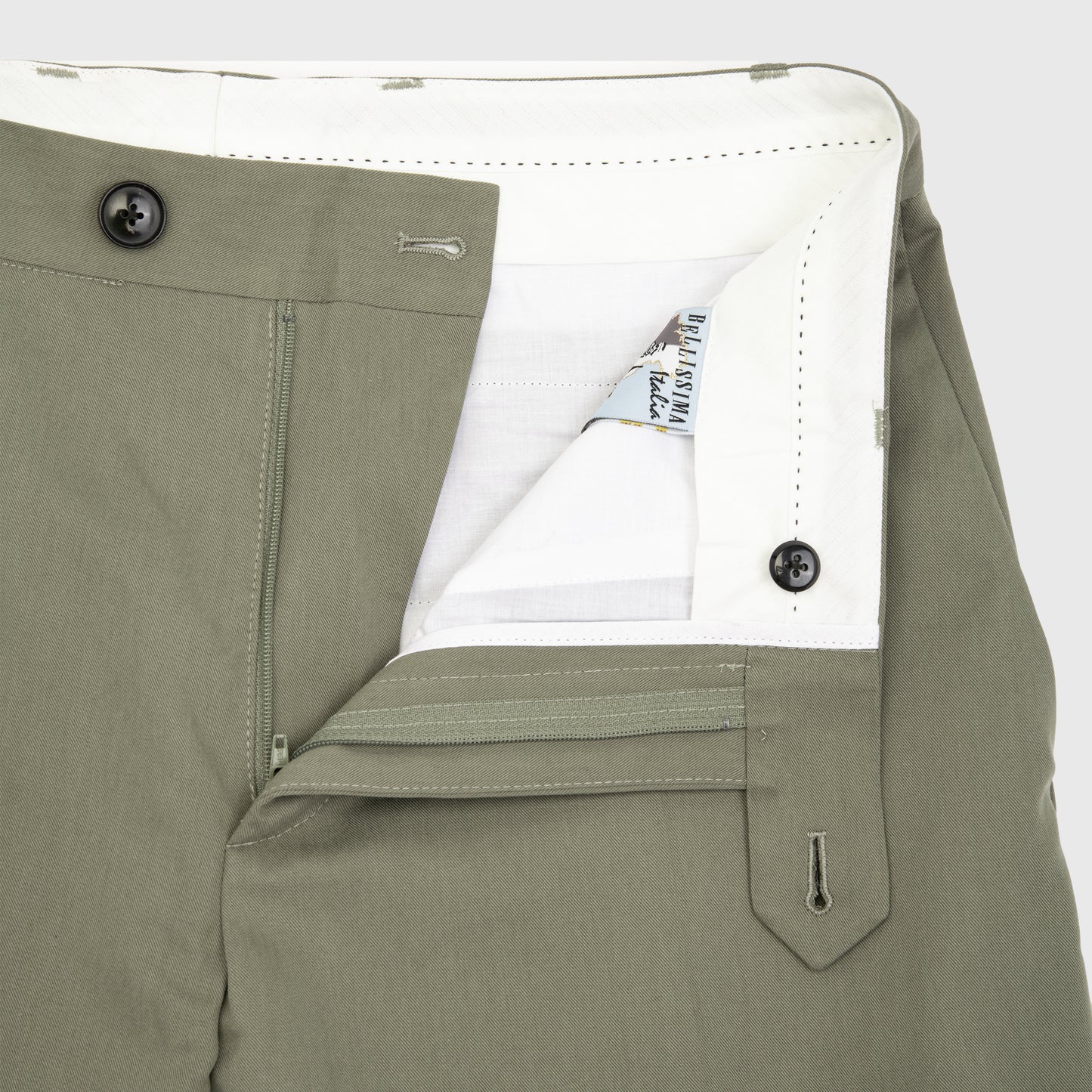 Relaxed Tailored Trousers Chalk Green