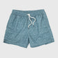 Madeira Printed Swim Trunk Leaves Blue