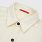 The Overshirt in Silk, Cashmere and Cotton White