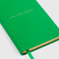 Live, Love, Laugh Panama Notebook Bright Emerald