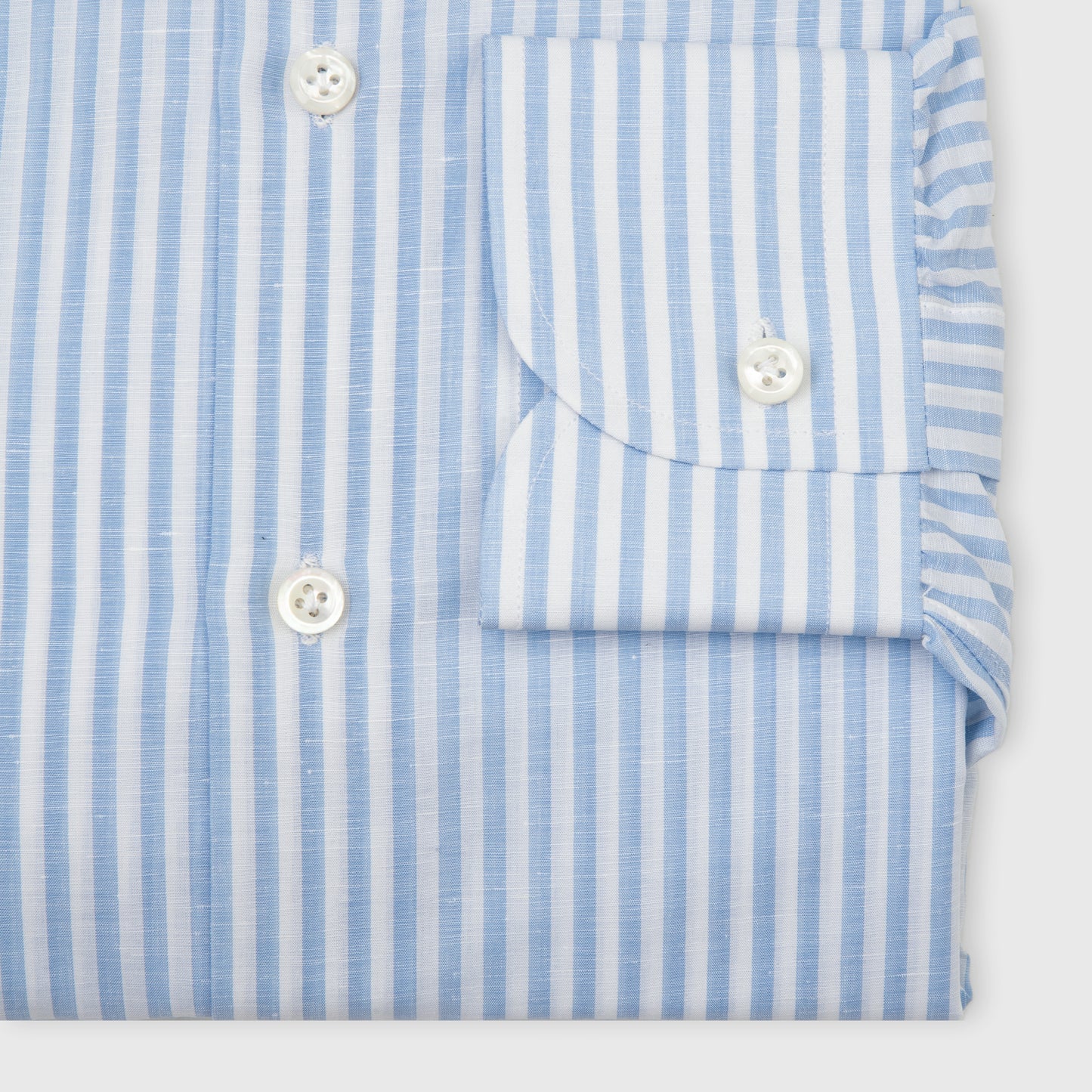 Striped Linen & Cotton Shirt with Lino Collar